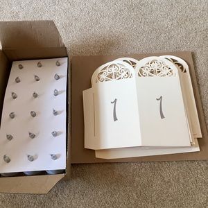Wedding table numbers